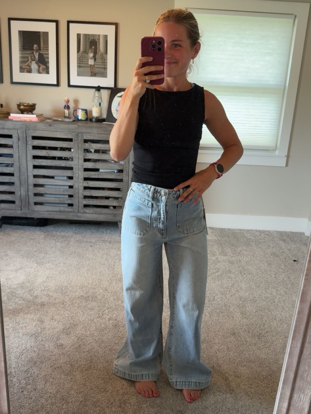 ROLLA'S Light Blue Wide-Leg Jeans